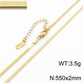 Stainless steel blade chain necklace