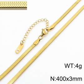 Stainless steel blade chain necklace