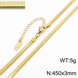 Stainless steel blade chain necklace