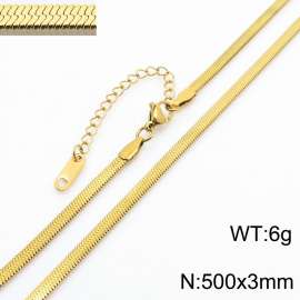 Stainless steel blade chain necklace