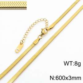 Stainless steel blade chain necklace