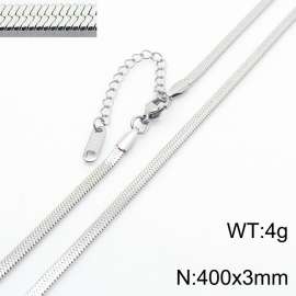 Stainless steel blade chain necklace