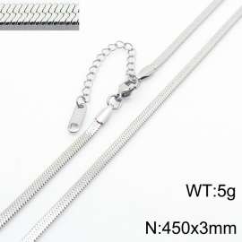 Stainless steel blade chain necklace