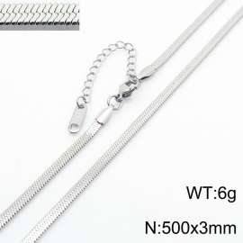 Stainless steel blade chain necklace