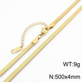 Stainless steel blade chain necklace