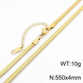 Stainless steel blade chain necklace