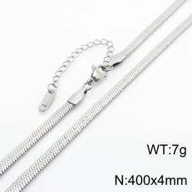 Stainless steel blade chain necklace