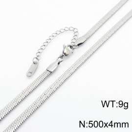 Stainless steel blade chain necklace