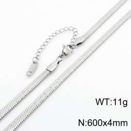 Stainless steel blade chain necklace