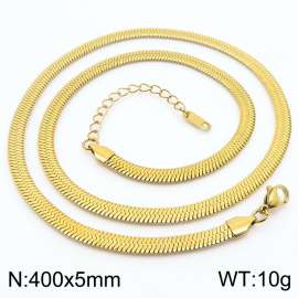 Stainless steel blade chain necklace