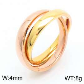 Stainless Steel Rose Gold-plating Ring