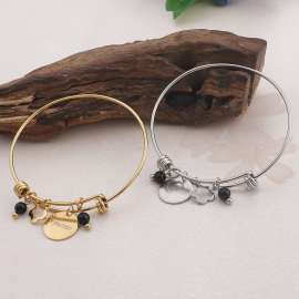 European and American minimalist engraved letters MOM love you bracelet as a Mother's Day gift