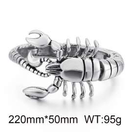 Steel Animal Bracelet Scorpion Polished Men's Special Bracelet