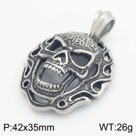 Men's Stainless Steel Cast Skull Pendant Punk Style Jewelry